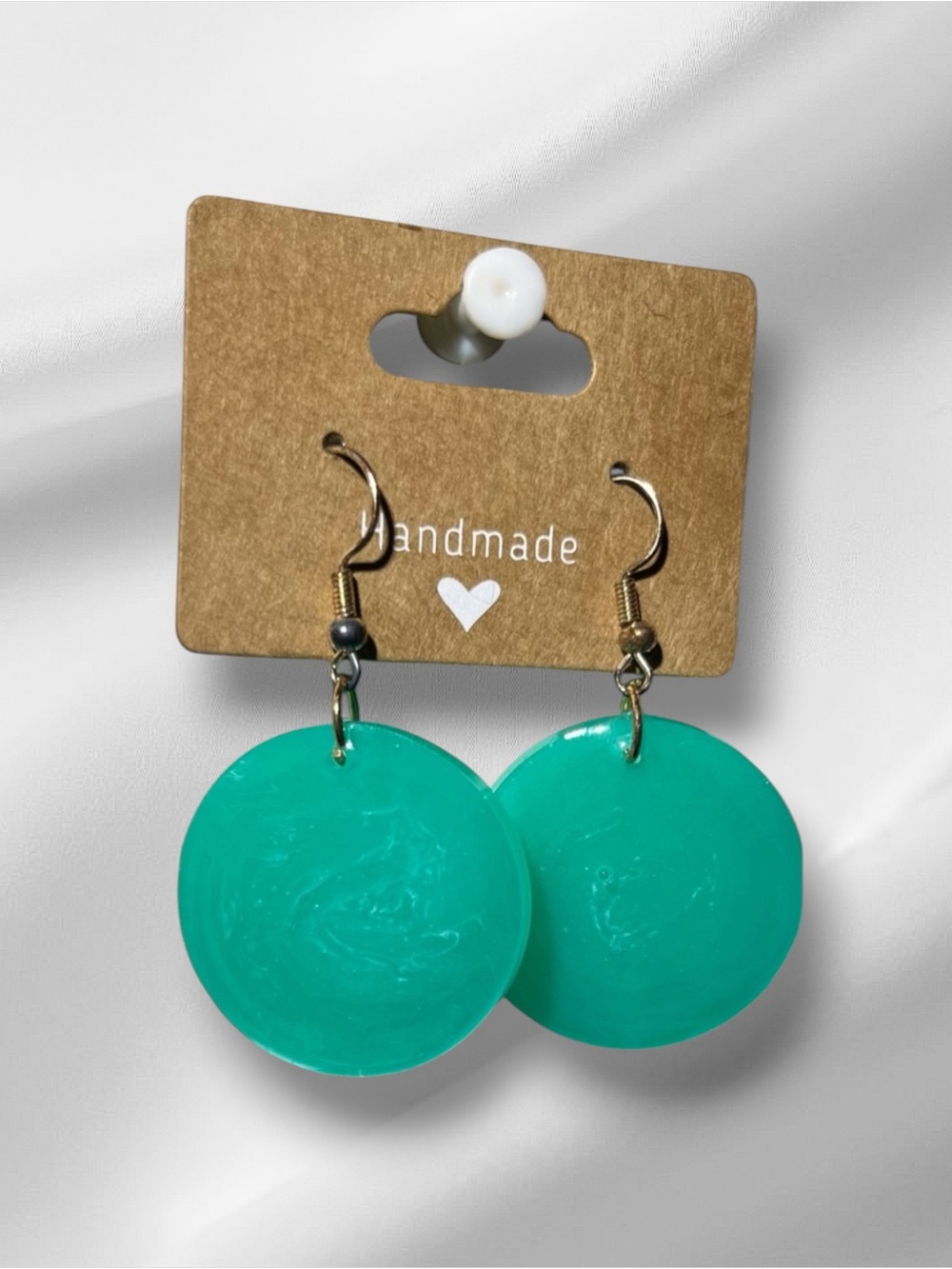 Handmade Teal Earrings